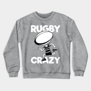 Kids Rugby Crazy Gift Crewneck Sweatshirt